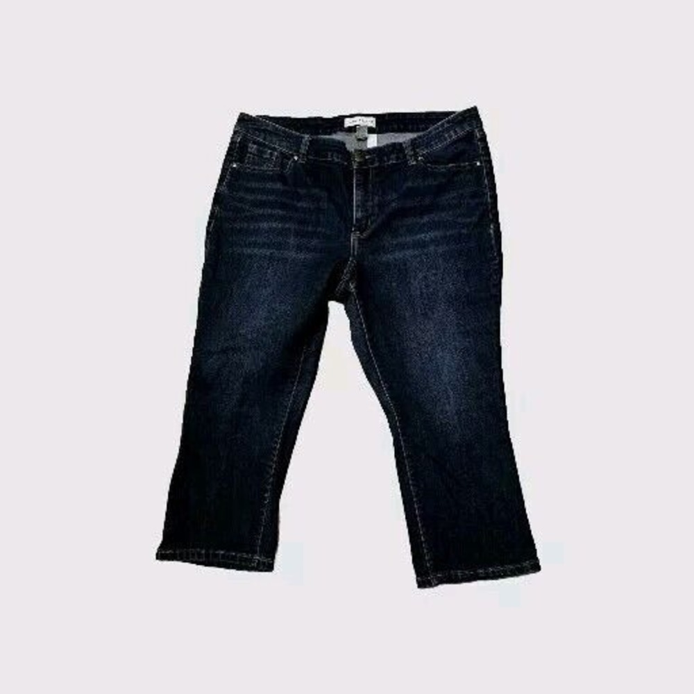 Lane Bryant Flex magic waistband‎ signature fit midrise pedal Crop jeans size 16
